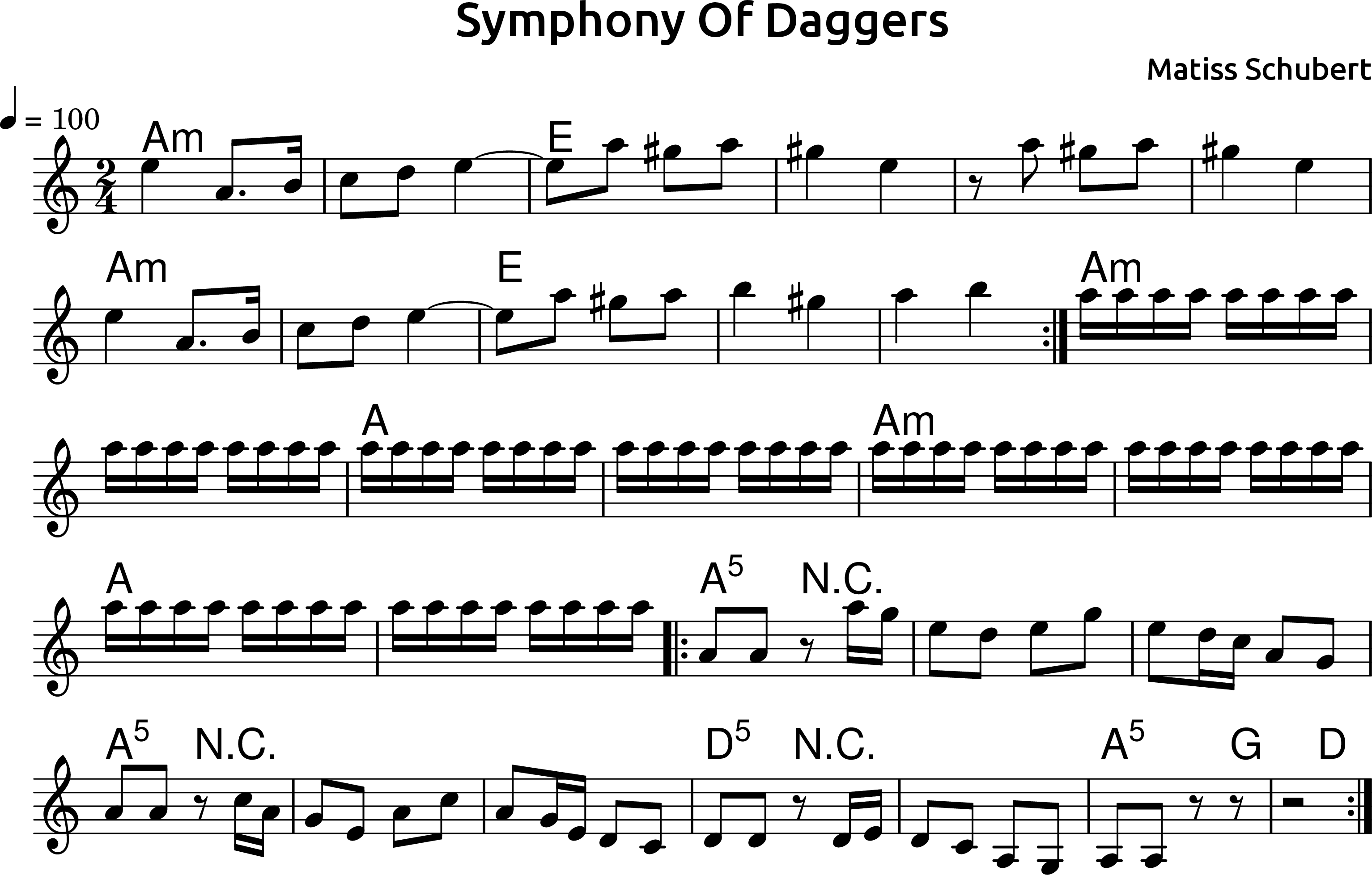 Symphony Of Daggers