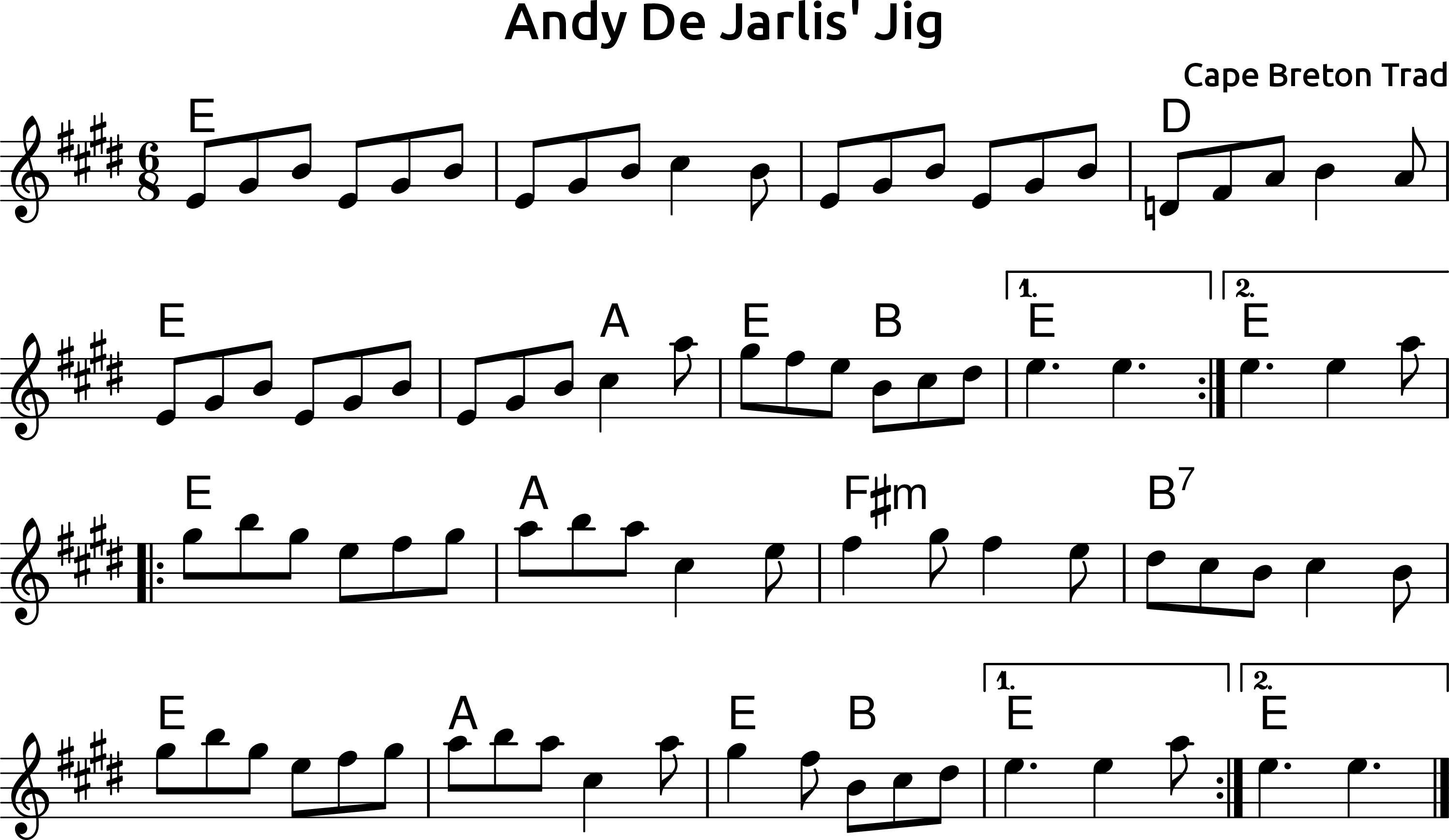 Andy De Jarlis' Jig