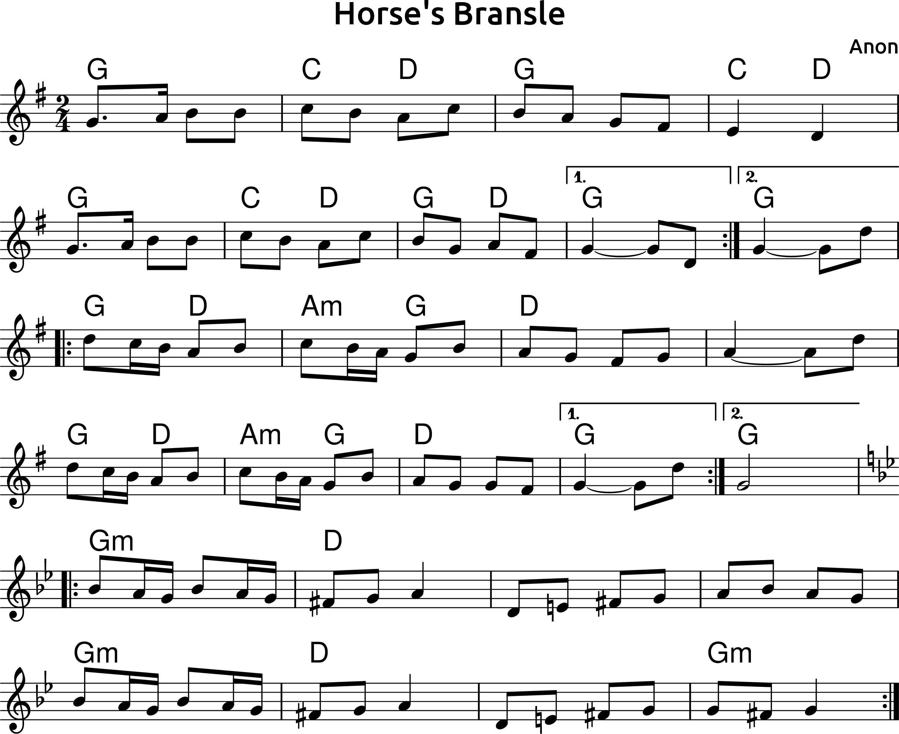 Horse's Bransle