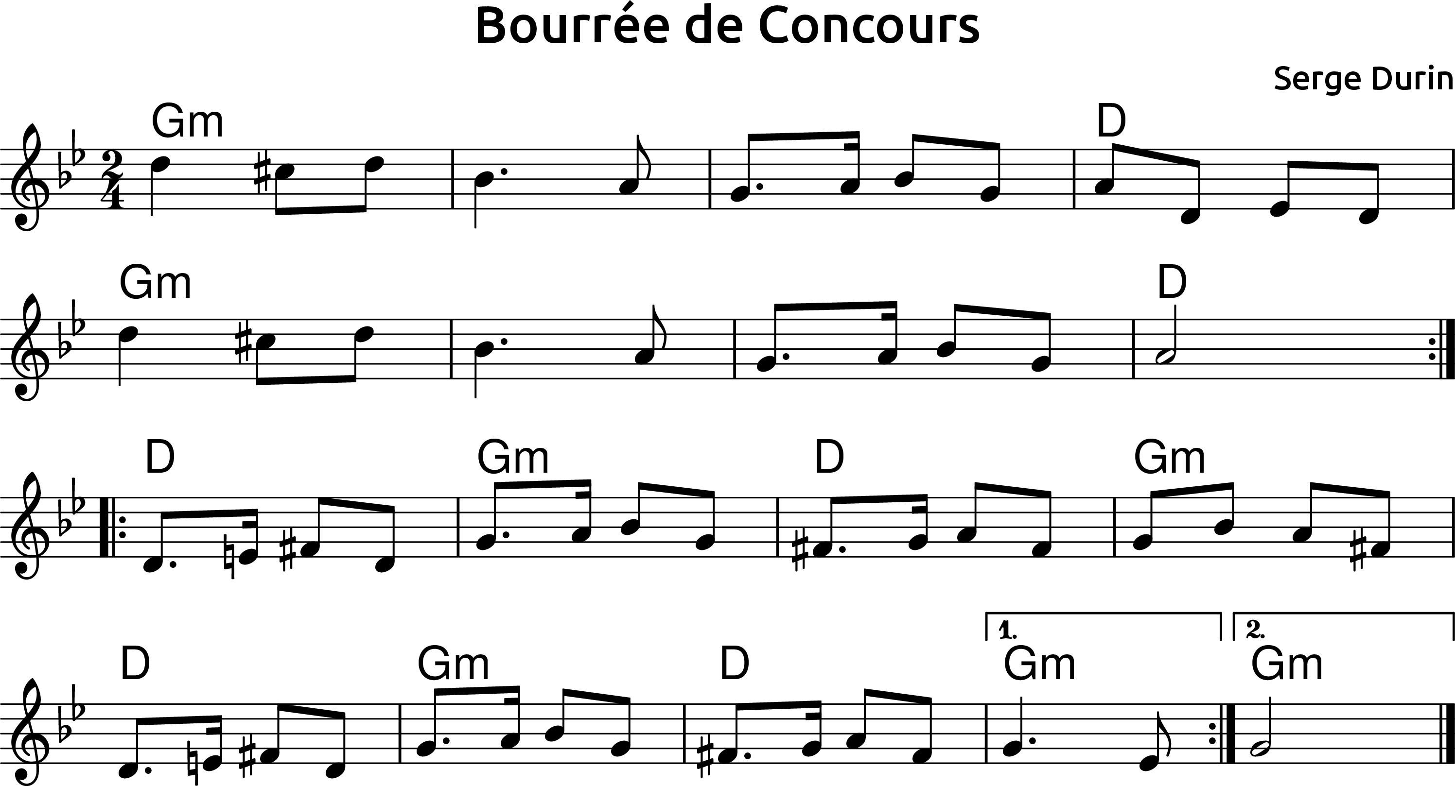 Bourrée De Concours