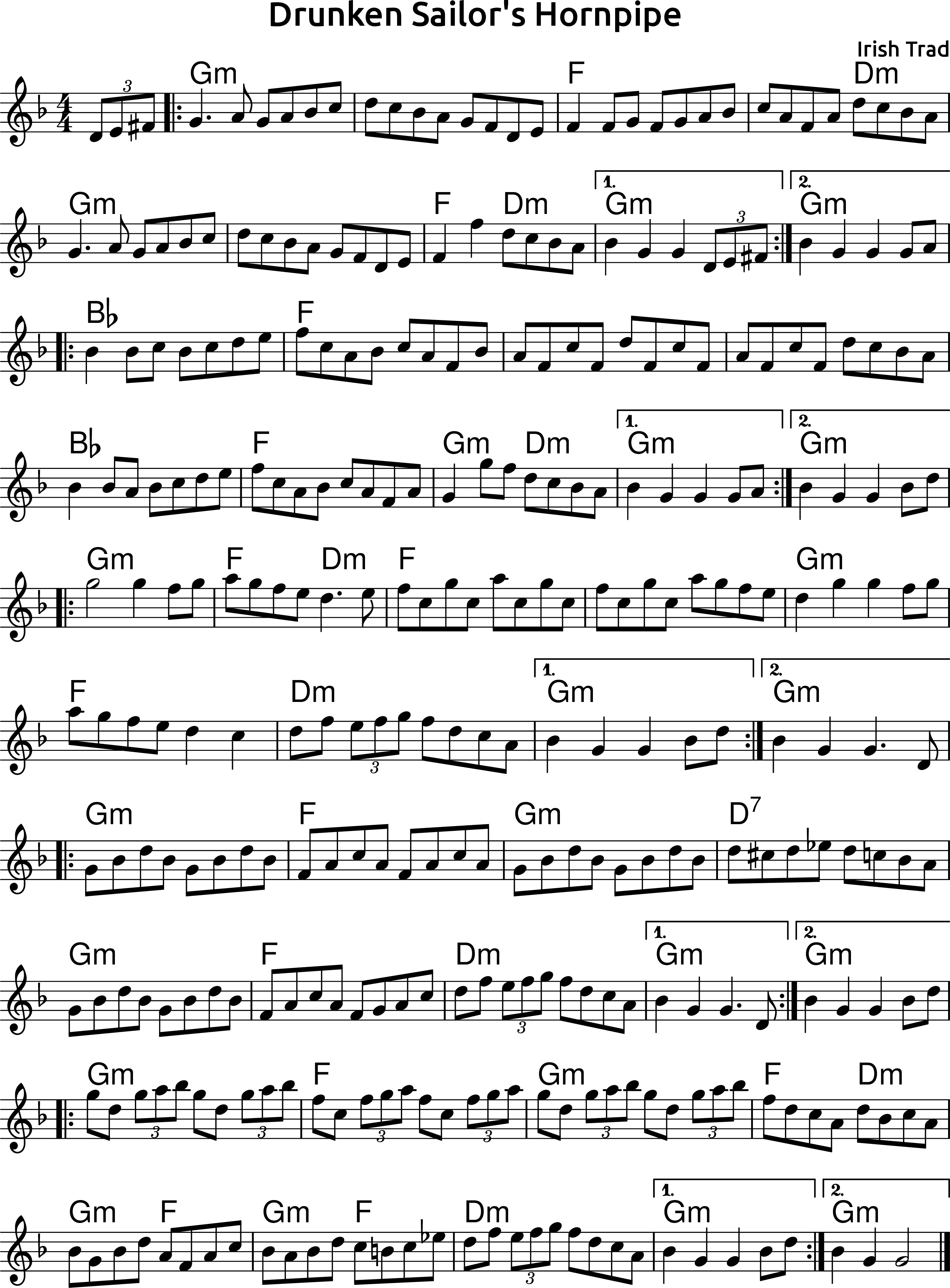 Drunken Sailor's Hornpipe