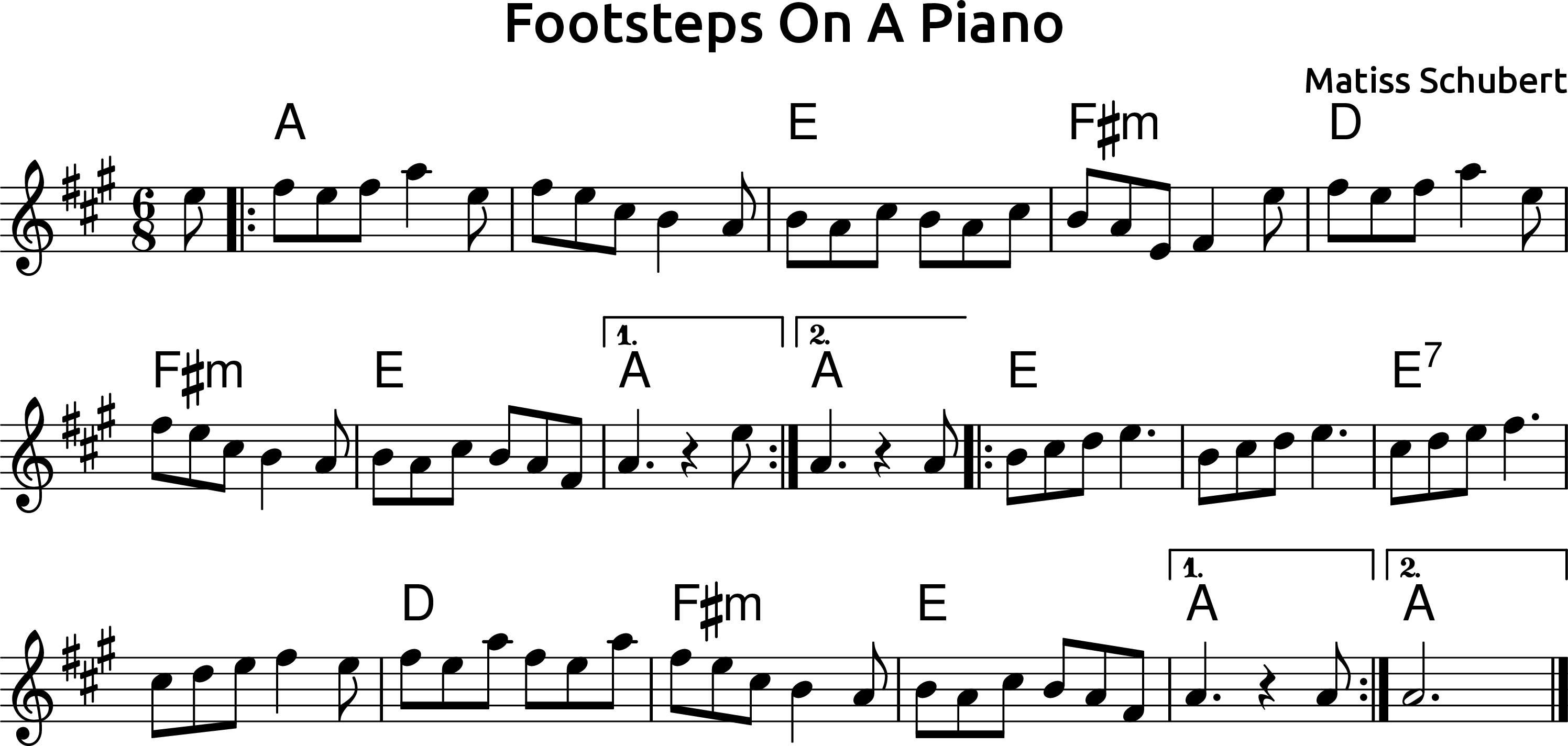 Footsteps On A Piano