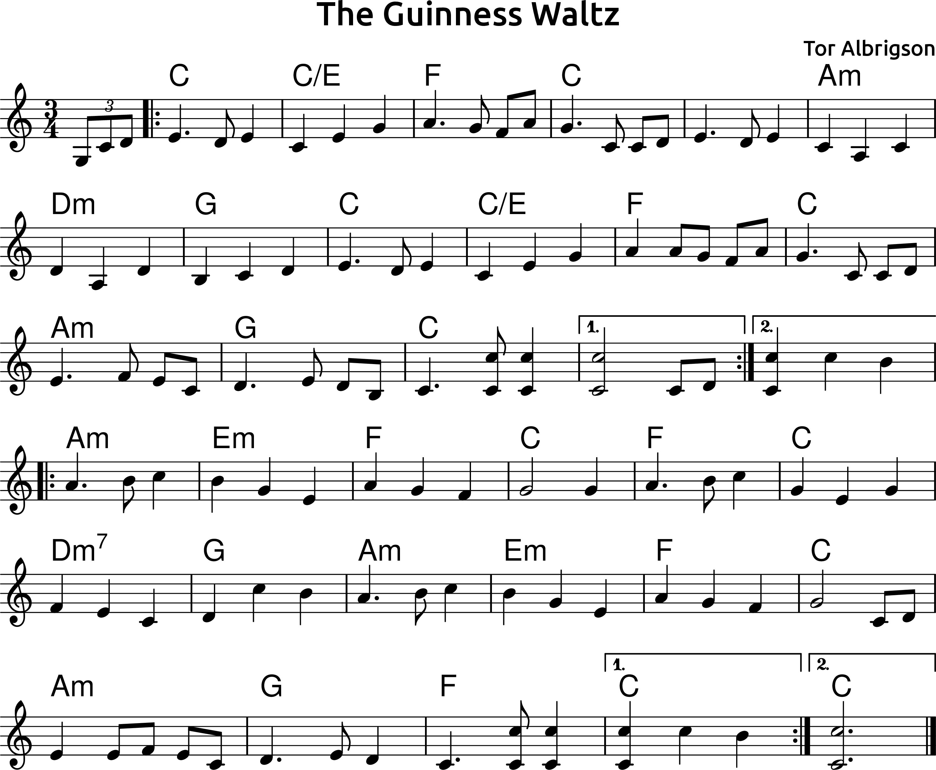 The Guinness Waltz